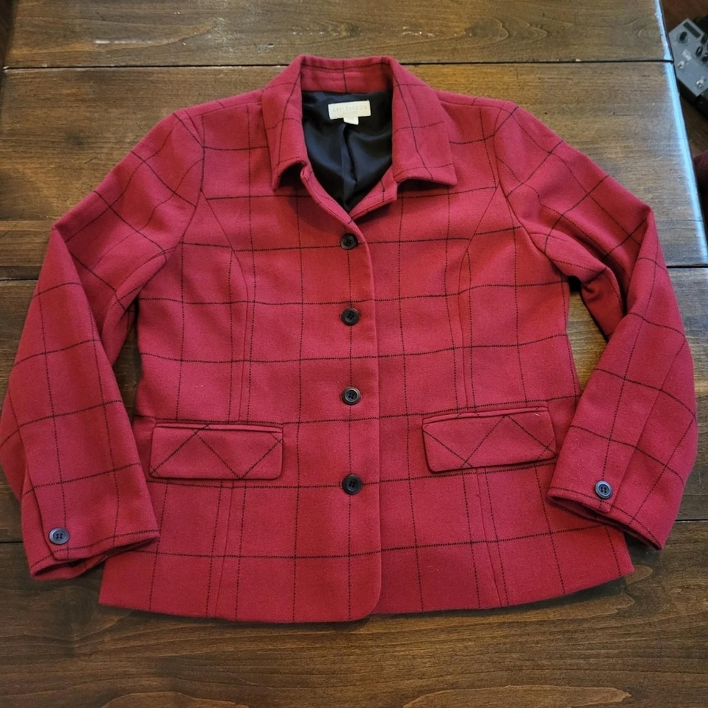 Vintage Plaid Swing Jacket